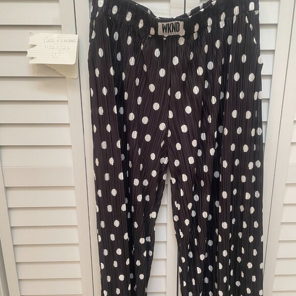WKND Chasers Polka Dot Plisse Pants 4xl - Picture 2 of 5